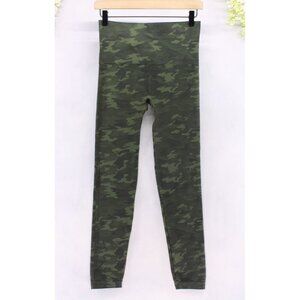 Spanx Leggings for Women Look at Me Now Seamless Leggings Green Camo Sz L
